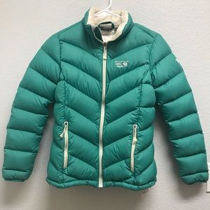 Mountain Hardwear Down Fill Puffer Jacket Turquoise S
